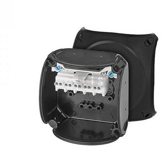 62000335 Puszka odgałęźna ATEX do stref 2 i 22 IP66 93x93x62mm czarna 5x2,5 mm2 Cu KX 0202 C