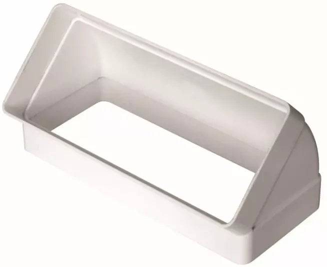 Kolano poziome kanału płaskiego 45 stopni 220x90 białe KP90-75