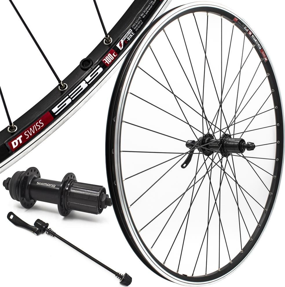 DT Swiss Tylne koło rowerowe 28", 36 szprych, Shimano Cues, DT Swiss 535, Sapim, pod tarcze / V-brake