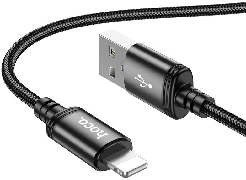 Kabel USB Hoco USB-A - Lightning 1 m Czarny