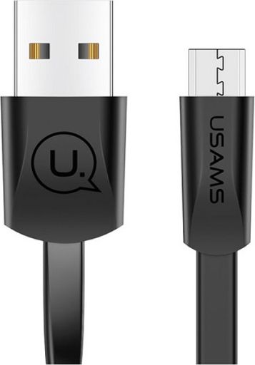 Kabel USB Usams USB-A - microUSB 1.2 m Czarny (SJ201MIC01)
