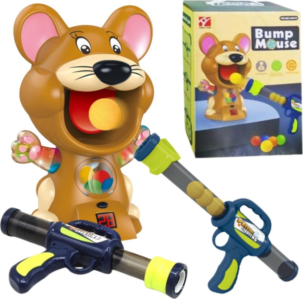 STRZELANIE DO CELU PISTOLET NA KULKI GRA ZRĘCZNOŚCIOWA DŹWIĘK WYŚWIETLACZ