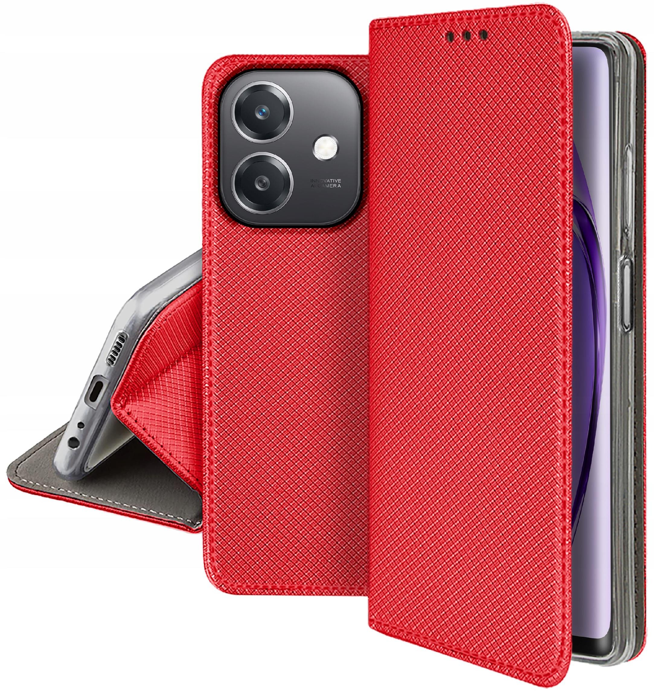 Etui do Oppo A40 | A40M SMART MAGNET CASE PORTFEL + SZKŁO 9H