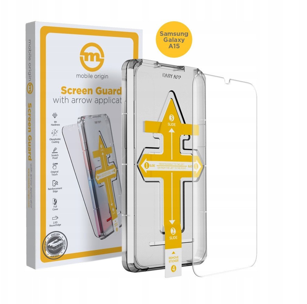 Mobile Origin Screen Guard with arrow applicator - Galaxy A15