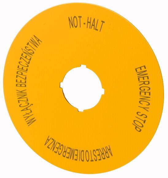 Eaton Tabliczka opisowa M22-XAK15 d=90mm 167640