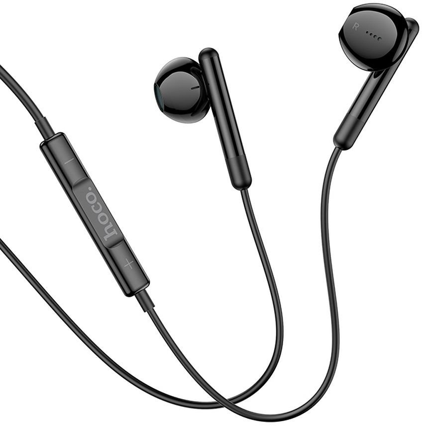HOCO słuchawki przewodowe Jack 3,5 mm z mikrofonem M93 czarne