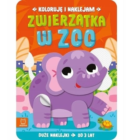 Koloruję i naklejam.Zwierzątka w ZOO 41376