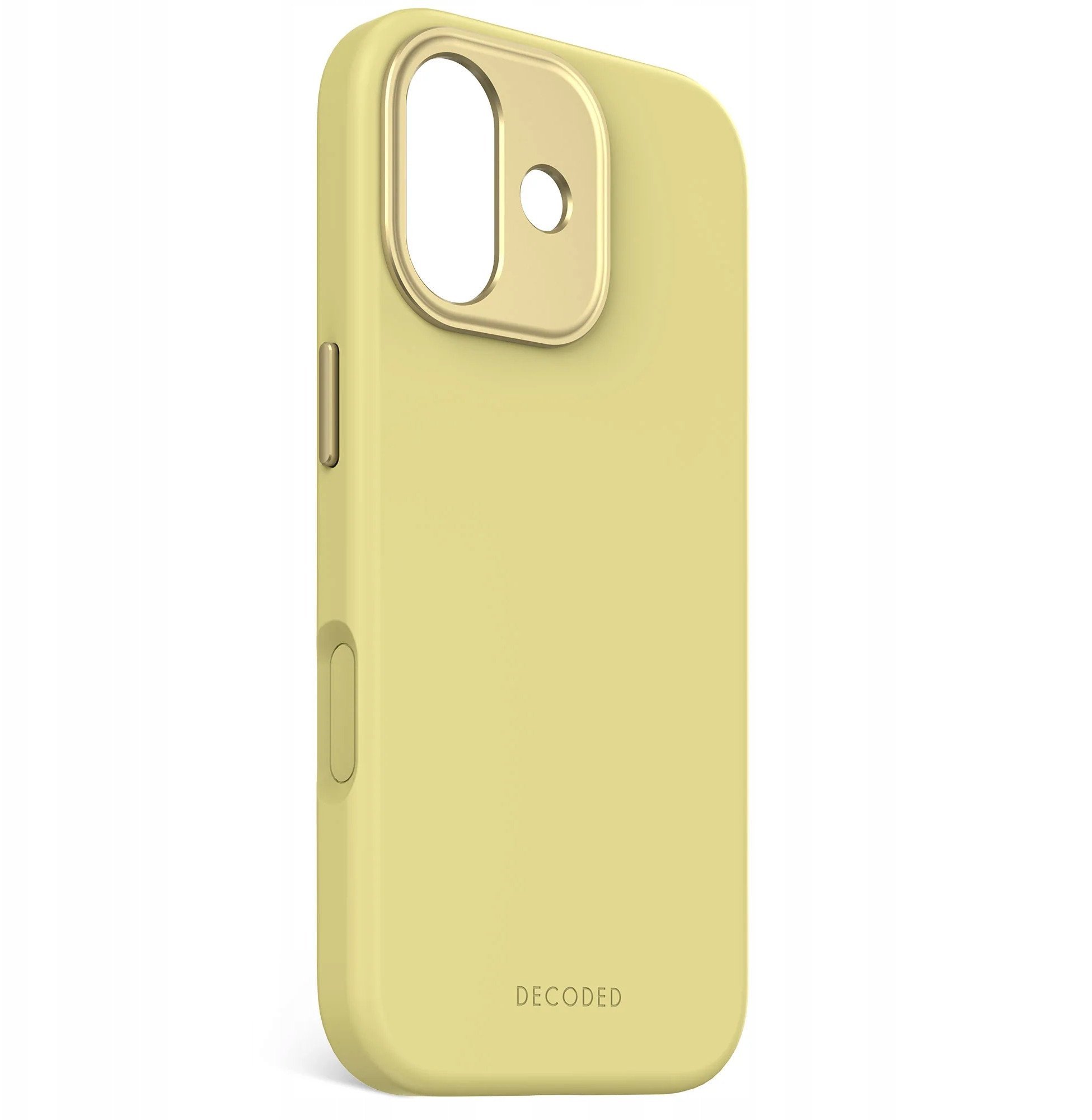 Decoded AntiMicrobial Silicone Backcover - silikonowa obudowa ochronna do iPhone 17 kompatybilna z MagSafe yuma yellow