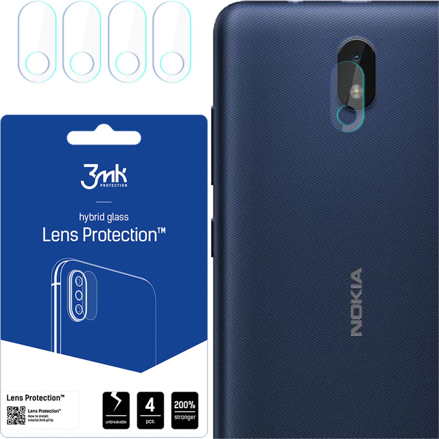 NOKIA C1 2ND EDITION - 3MK LENS PROTECTION