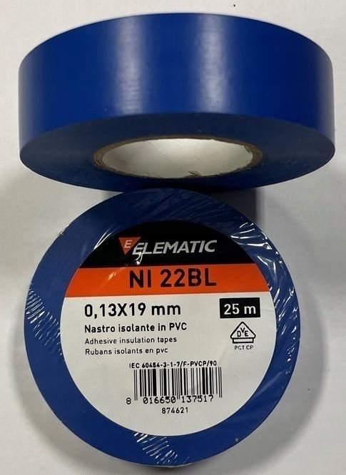 EM Group Taśma izolacyjna 19x0,13mm 25m niebieska EMNI22BL