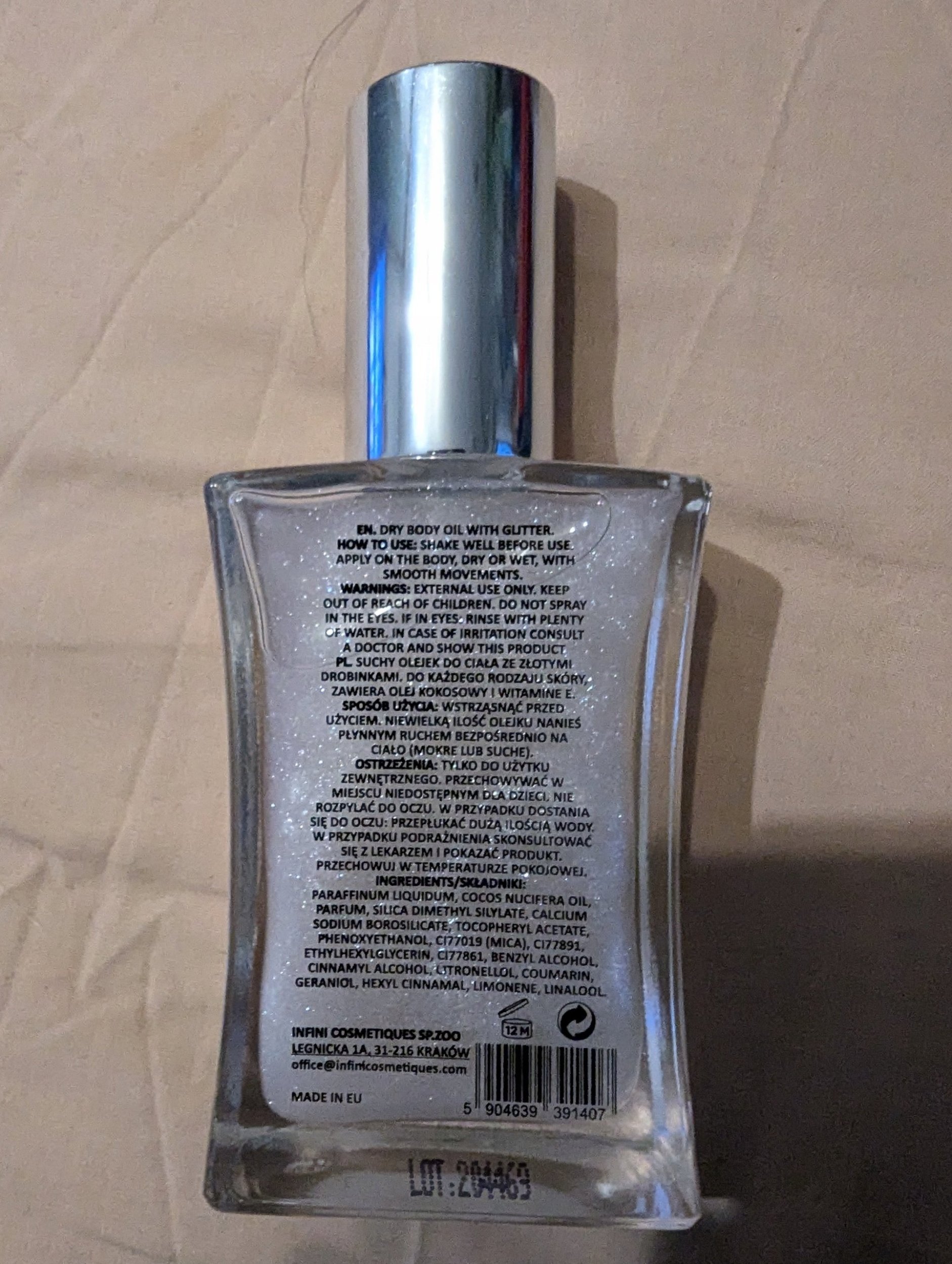 Alkotest ETONEESE_Suchy olejek do ciała ze złotymi drobinkami Mild 100ml