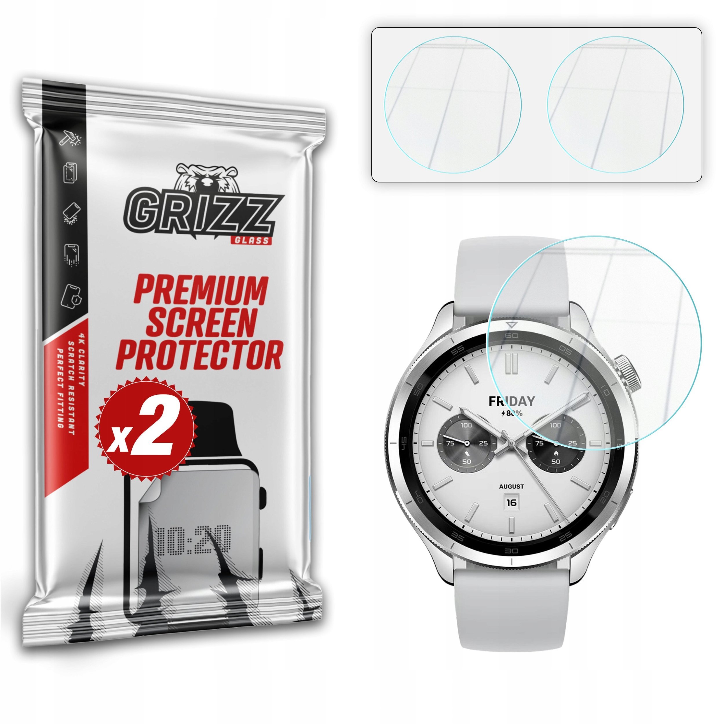 Szkło hybrydowe GrizzGlass HybridGlass do Xiaomi Watch S4