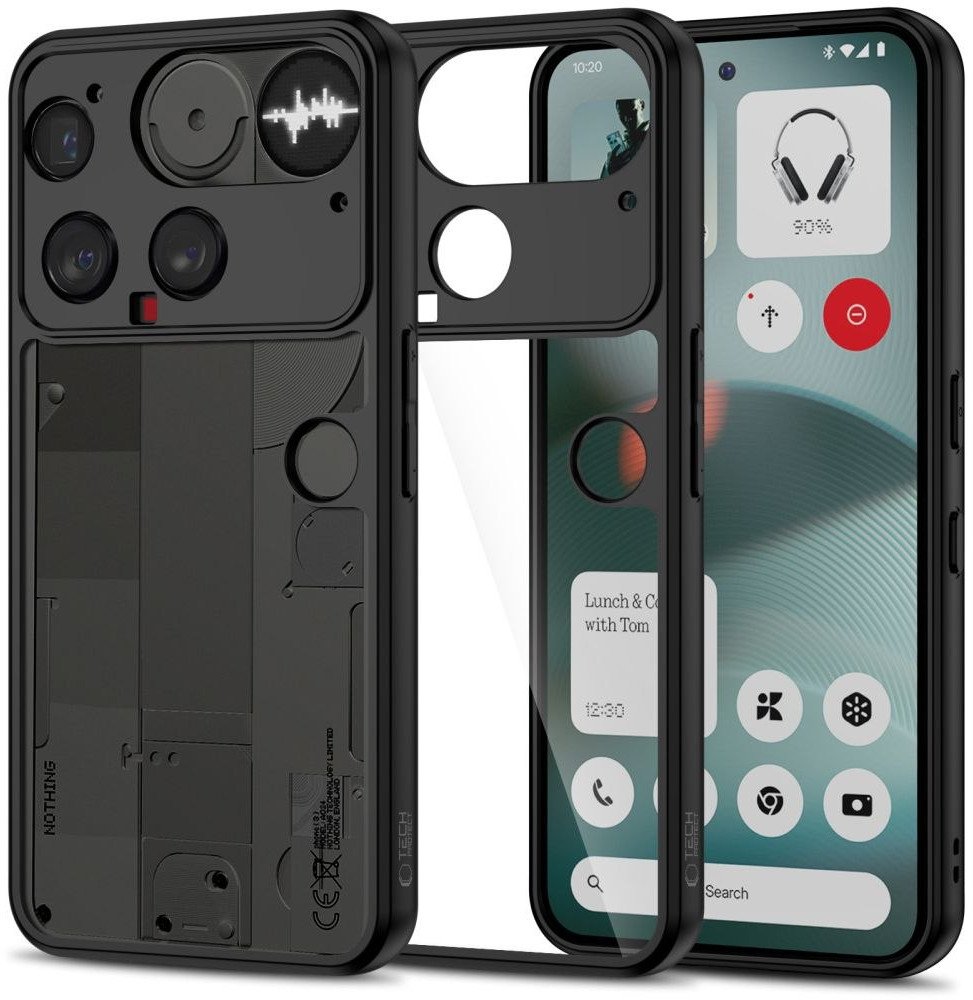 Etui Tech-Protect Magmat Nothing Phone 3 Black/clear