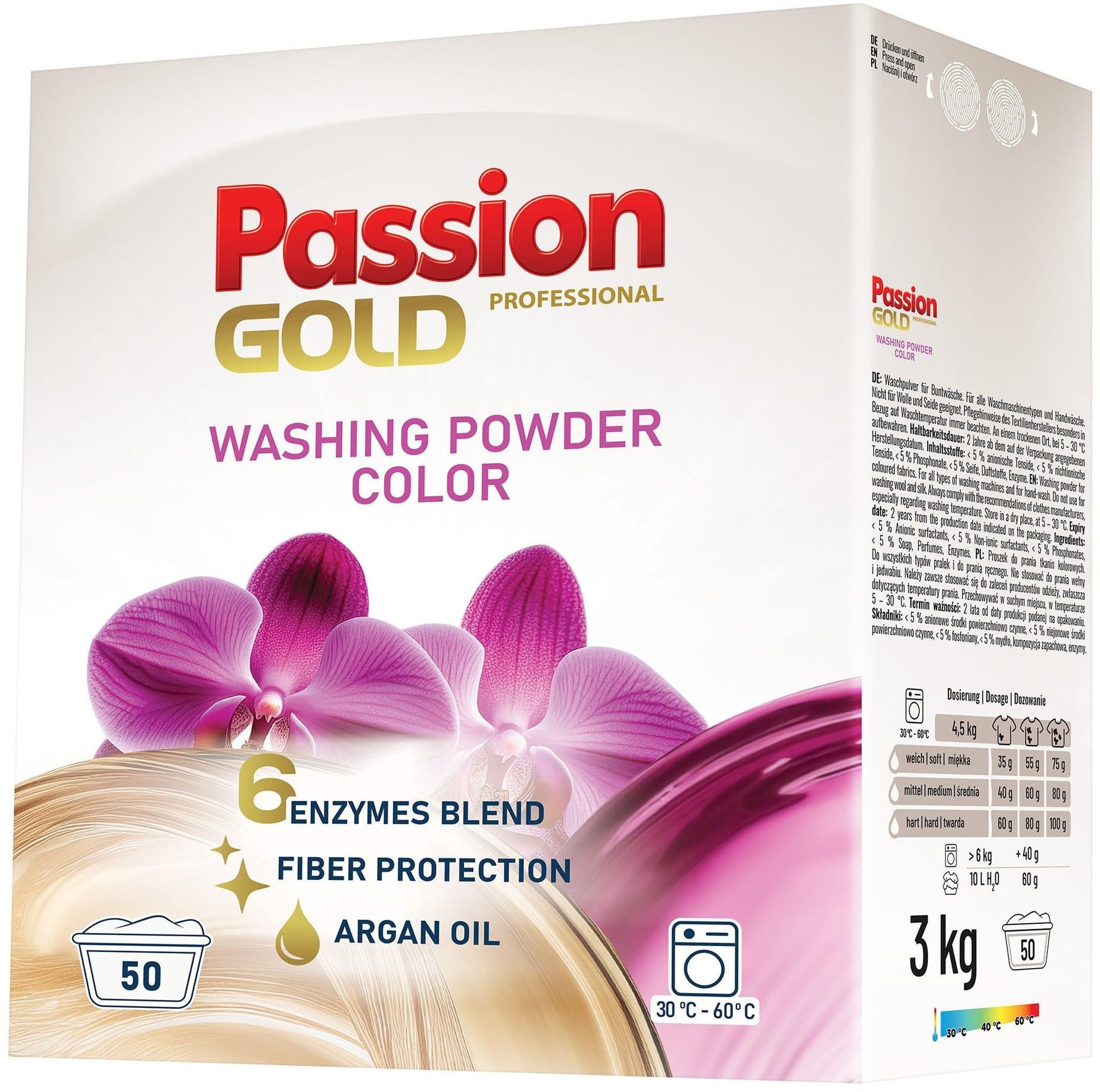 PASSION GOLD Professional Proszek do prania Kolor 3 kg