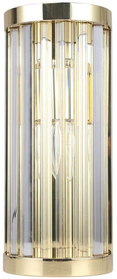 Ścienna lampa glamour Vetro LP-2910/1W GD kryształowa złota przezroczysta