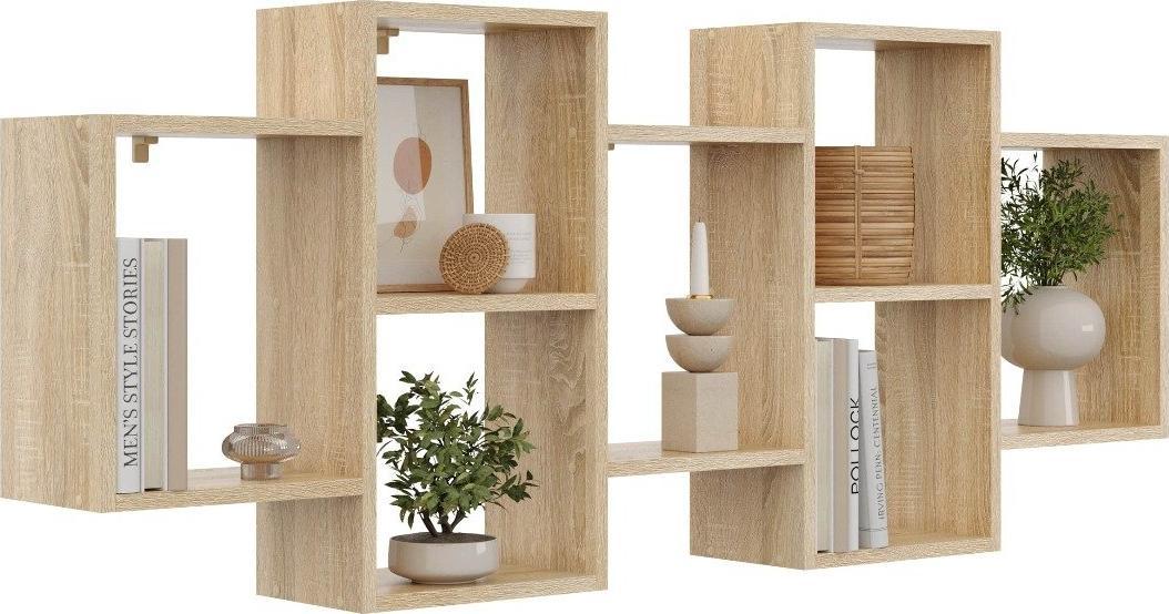 KROKUS Półka ALESIA 4 dąb sonoma