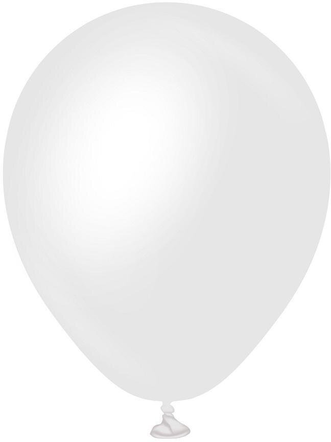 Balony Opaque Satin Snow White 50szt