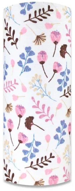 Pielucha tetra druk 70/80 Łąka różowa 1 szt. 3636 Ega Kids