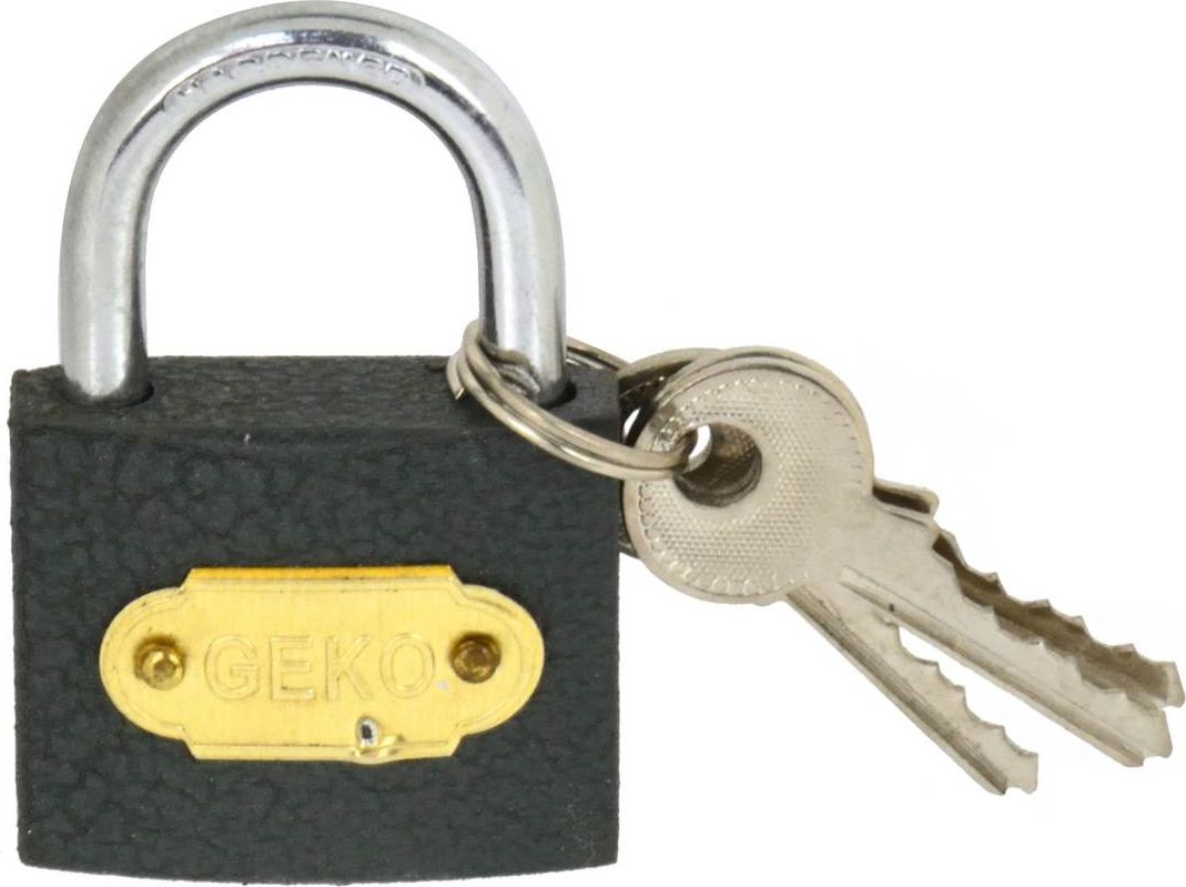 Geko Kłódka szara 38 mm (240)