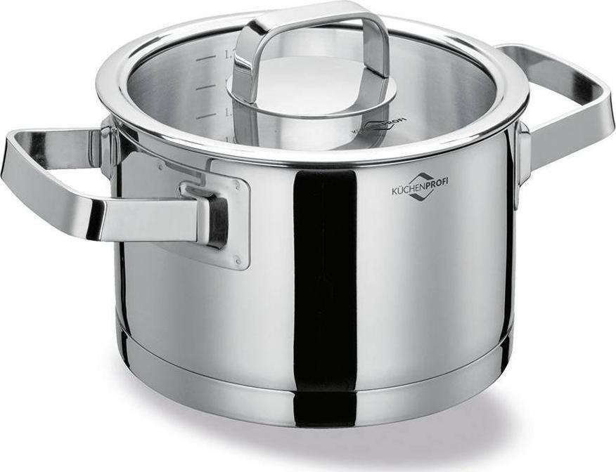 Kuchenprofi garnek z pokrywką, stal nierdzewna/szkło, 2,0 l, śred. 16 cm