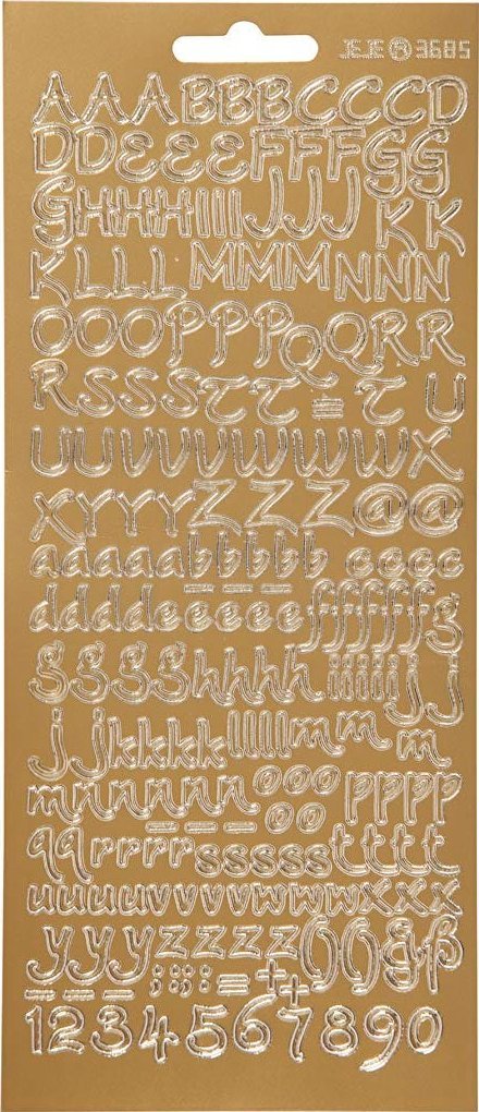 Focus Focus Stickers Silver Letters Design 3