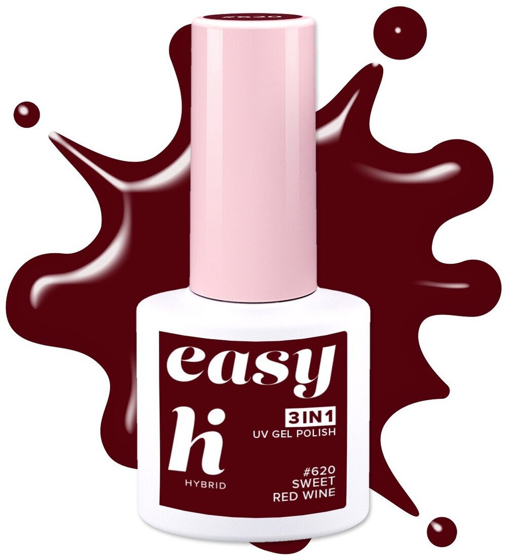 Hi Hybrid Easy 3w1 Lakier hybrydowy 5ml Sweet Red Wine (620)