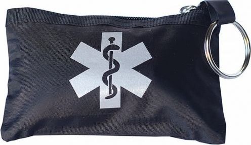 Breloczek Polska Firma Apteczka / brelok CPR Ratownictwo Medyczne - czarny odblask