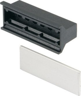 SCHROFF Uchwyt trapezowy SCHROFF z tworzywa sztucznego, czarny, 8 KM