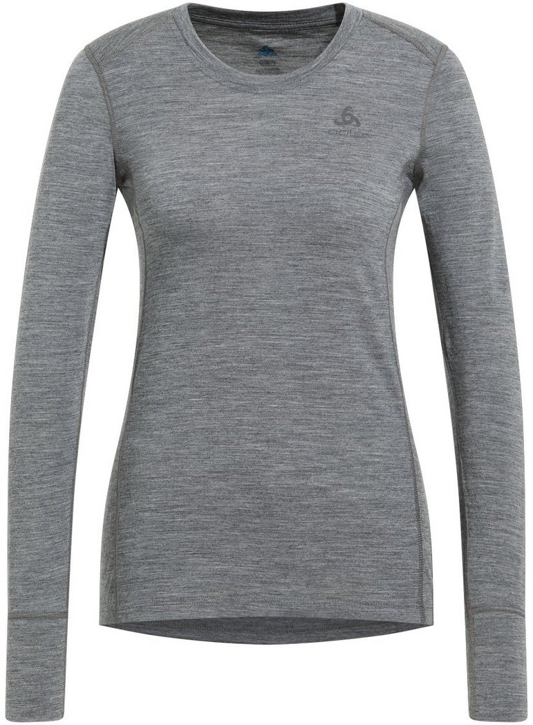 Odlo Koszulka Termoaktywna Damska Merino 200 Długi Rękaw 111601/10183 - Szary Rozmiar:L