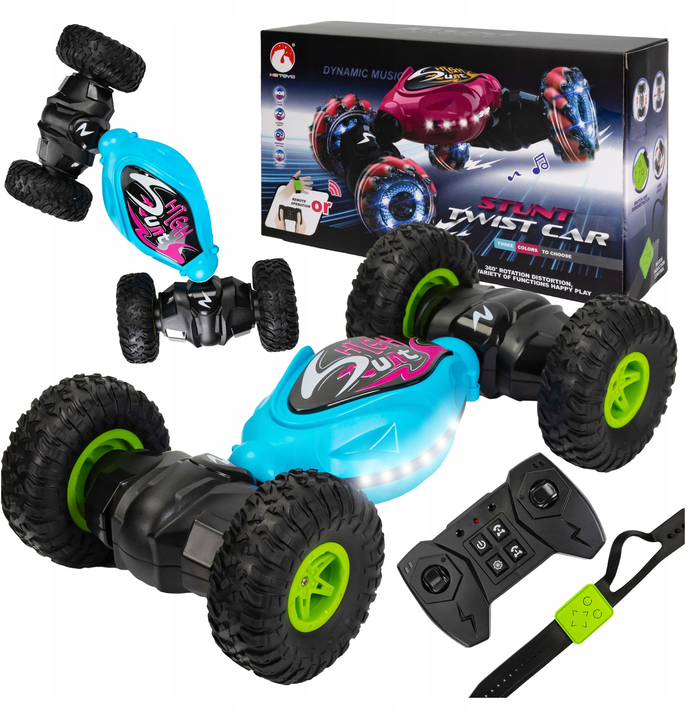 Auto Twister Zdalnie Sterowany Dla Dzieci Na Pilot + Gestem Dłoni Napęd 4X4