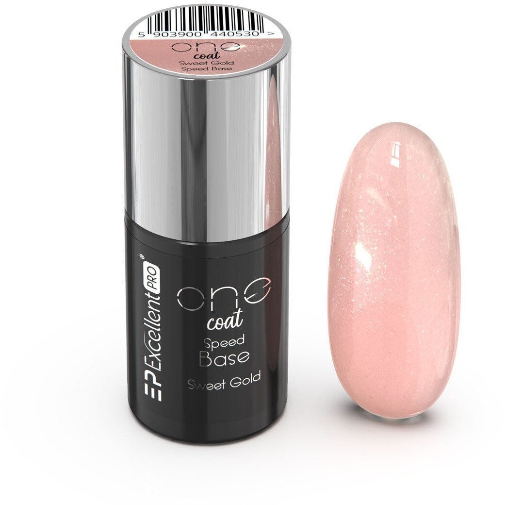 Excellent PRO One Coat Speed Base kryjąca baza hybrydowa Sweet Gold 7g