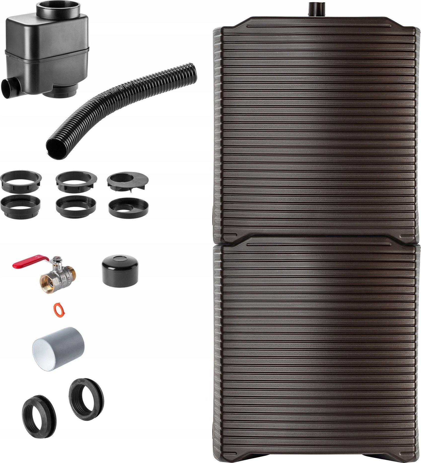 Kadax KADAX Zbiornik Na Deszczówkę 250L Pojemnik Zestaw