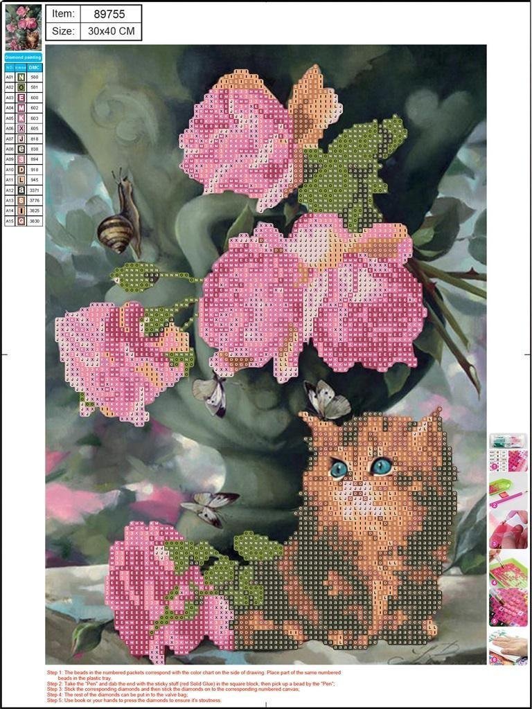 Centrum Mozaika diamentowa 5D 30x40cm Cat 89755