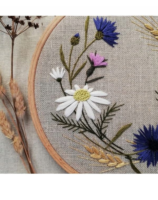 Zestaw Startowy do Nauki Haftowania WIANEK POLNY