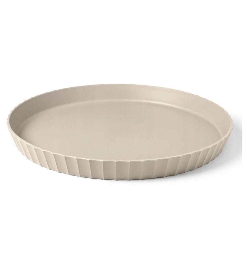 ATENA taca okrągła śr. 30 cm szaro-beżowa