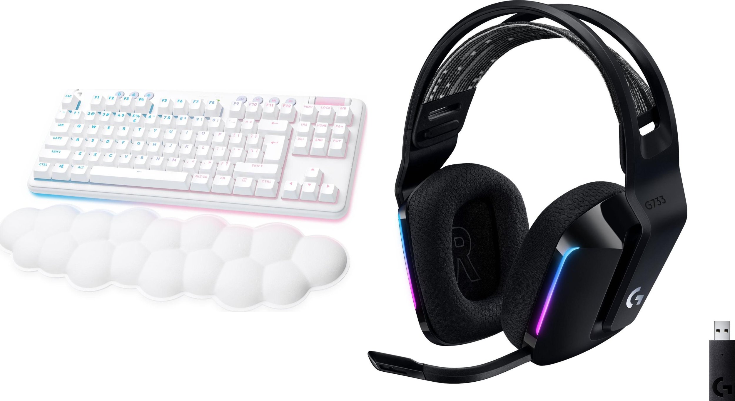Klawiatura Logitech G715 Linear (920-010692) + G733 Lightspeed Czarne (981-000864)