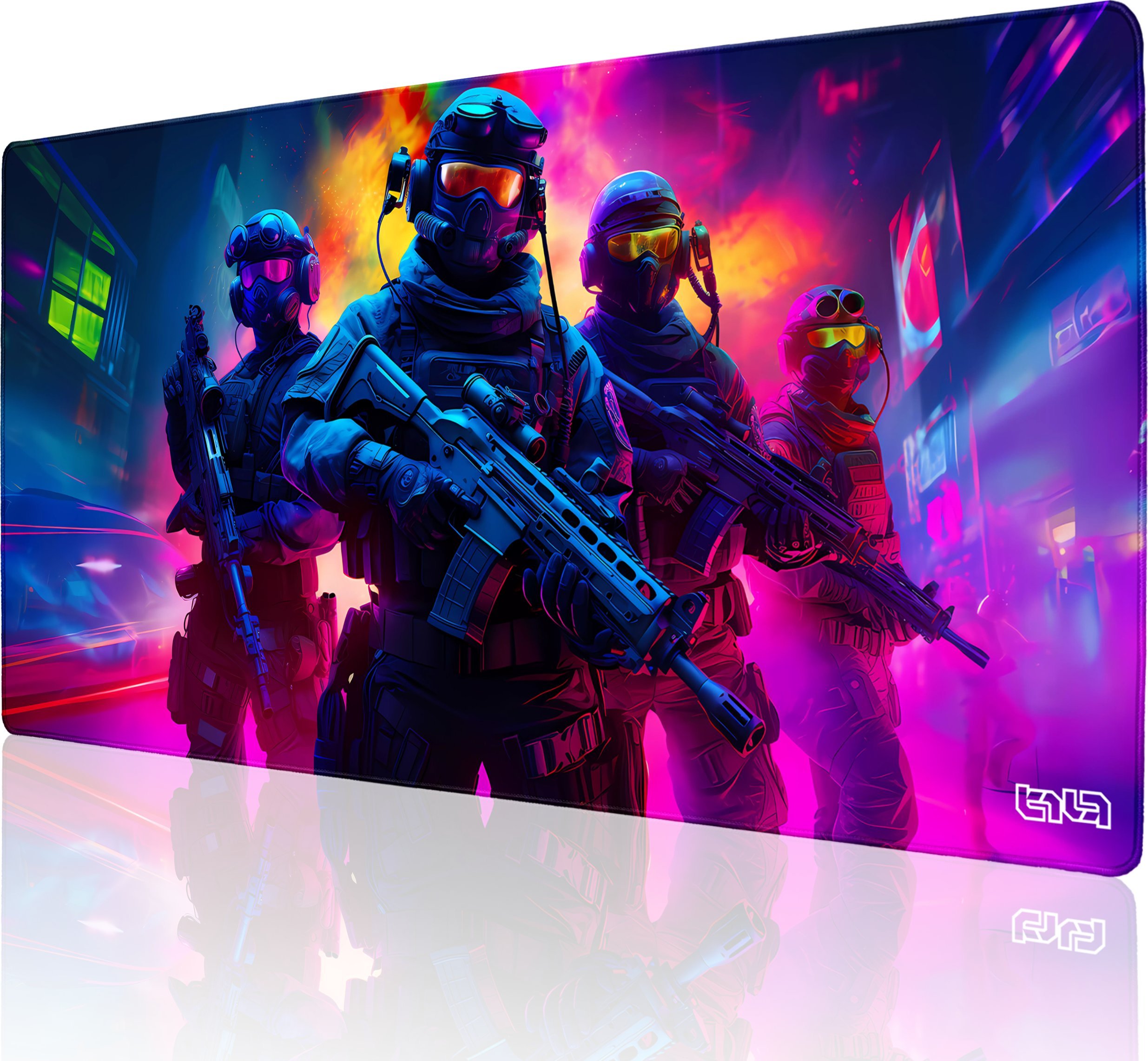 Podkładka Tilt PODKŁADKA POD MYSZ MYSZKĘ Neon Squad 100x50 TILT XXL Wodoodporna Gamingowa