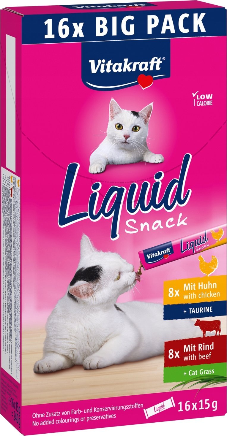 Vitakraft VITAKRAFT CAT LIQUID SNACK multipack 16x15g