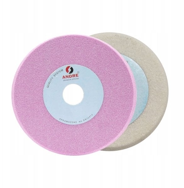 ANDRE ŚCIERNICA PROFILOWANA 200mm x10/7mm x 32mm 99A60N7/CRA60O7 VTE10-35 BIAŁO-RÓŻOWA "TYP 1YC"