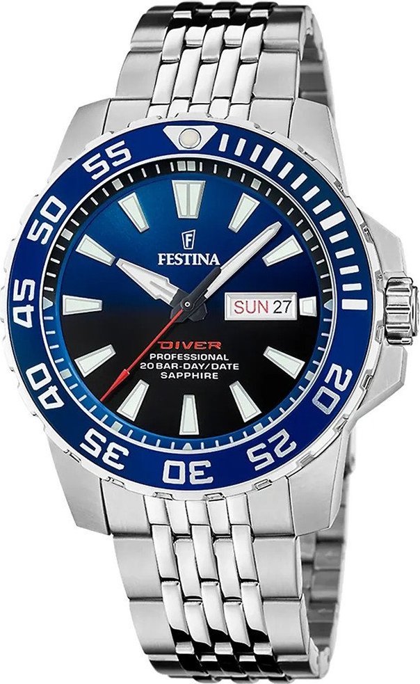 Zegarek Festina Zegarek męski Festina F20661-1 srebrny