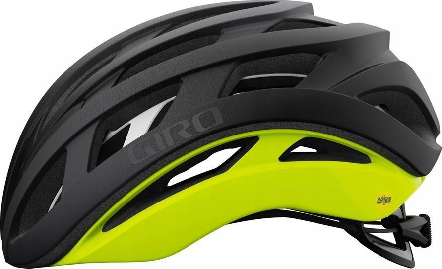 Giro Kask szosowy GIRO HELIOS SPHERICAL MIPS matte black fade highlight yellow roz. S (51-55 cm) (NEW)