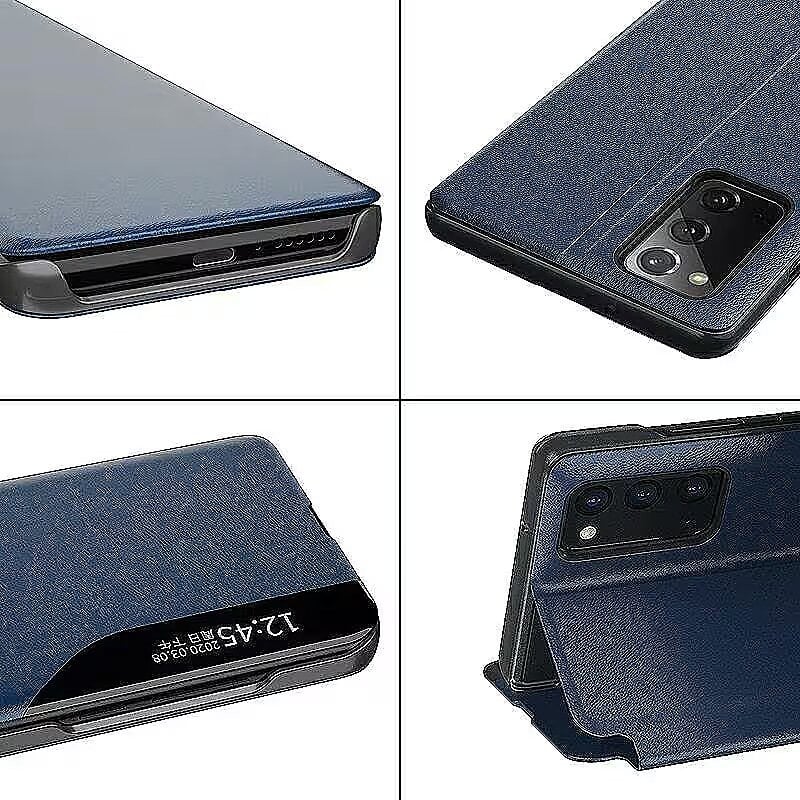 Mocco Smart Flip Cover Case For Samsung Galaxy A02s / A03s Blue