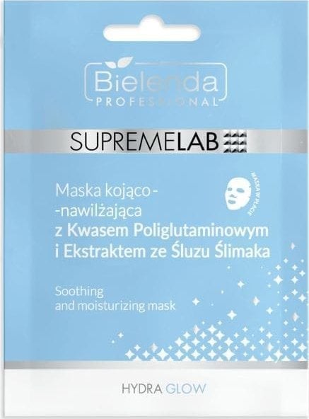 BIELENDA PROFESSIONAL Supremelab Hydra Glow Maska kojąco - nawilżająca do twarzy - w płacie