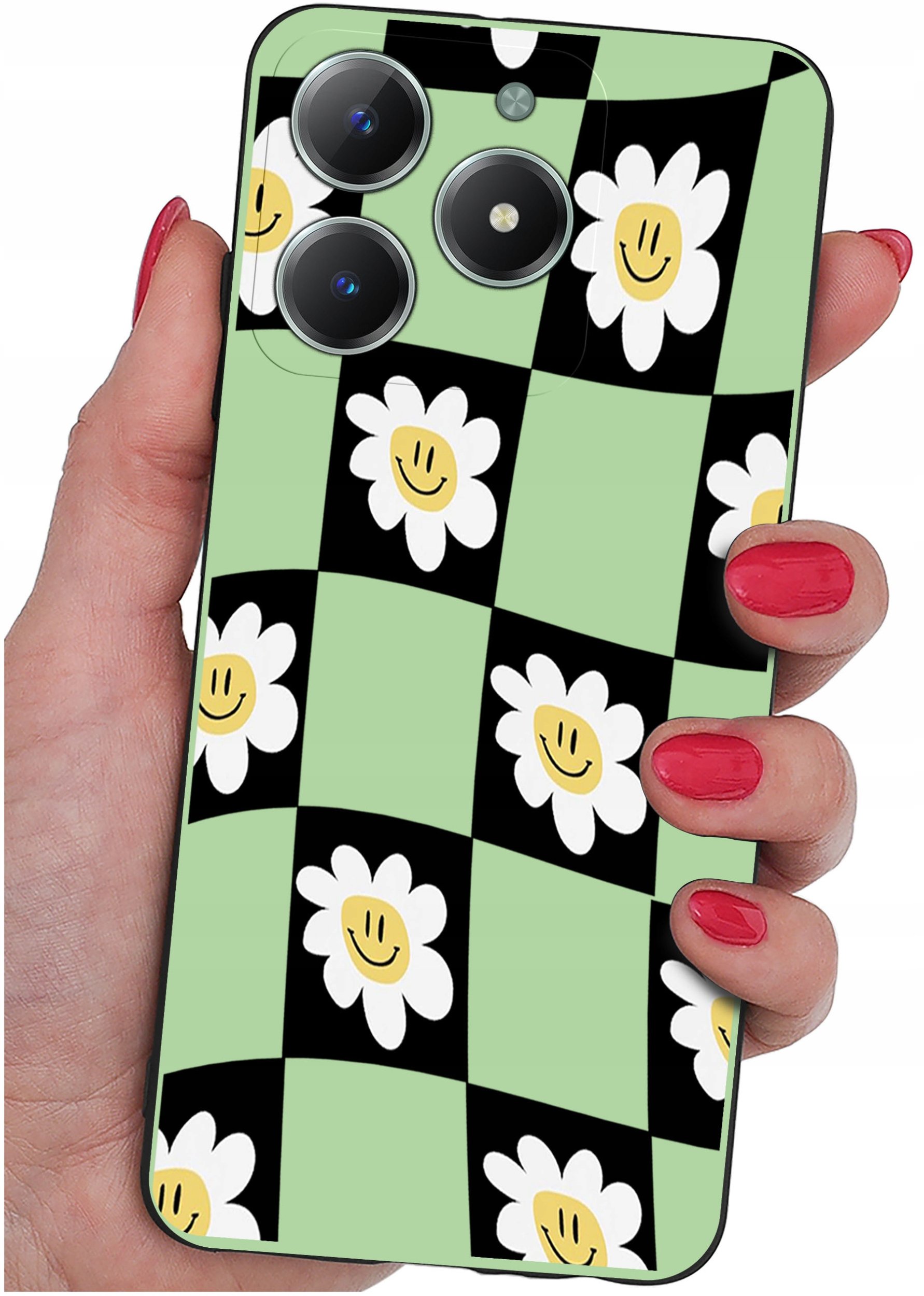 Etui do Realme C61 | C63 WZORY |SILIKONOWE MATT CASE + SZKŁO 9H