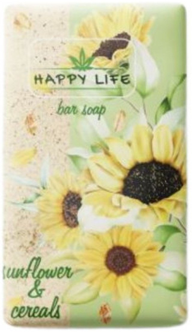 Happy Life Mydło w kostce Słonecznik i zboża 180g