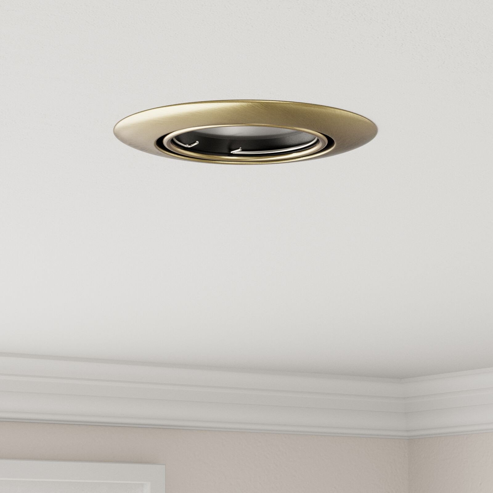 vidaXL Lampy Zestaw 24 Mosiądz 9 cm Mosiężne Lampy Wpuszczane Okrągłe