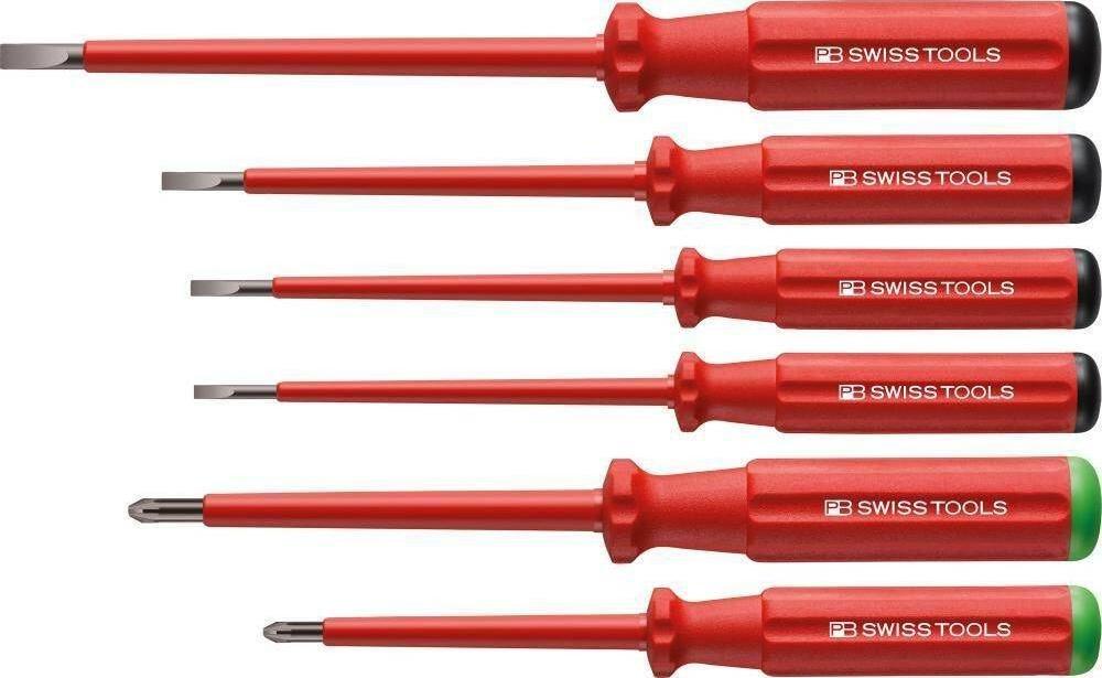 PB Swiss Tools Zestaw wkrętaków VDE 6-cz., płasko-krzyżowe PZ PB Swiss Tools Classic