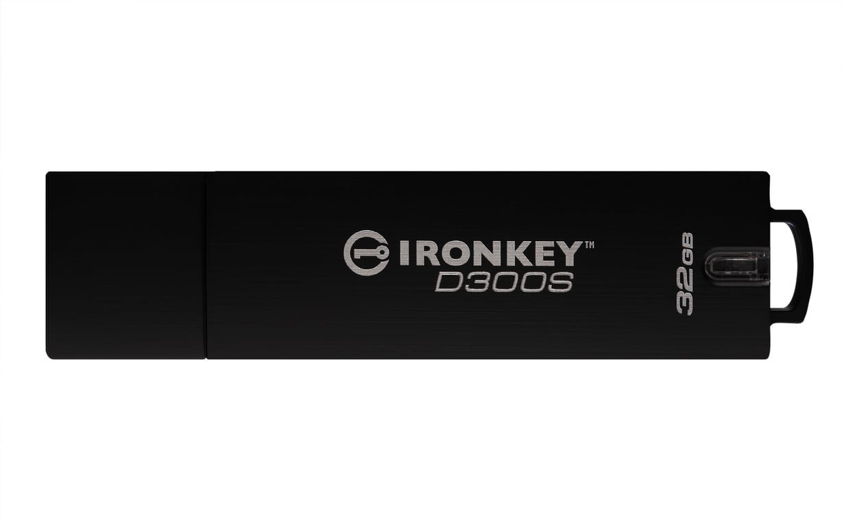 Kingston Technology IronKey D300S pamięć USB 32 GB USB Typu-A 3.2 Gen 1 (3.1 Gen 1) Czarny