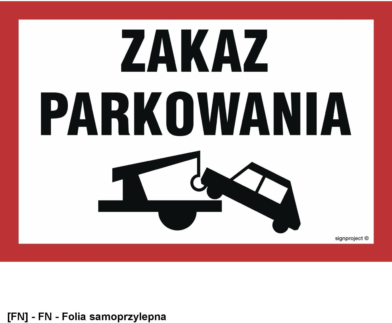 ND052 - Zakaz parkowania 750x500