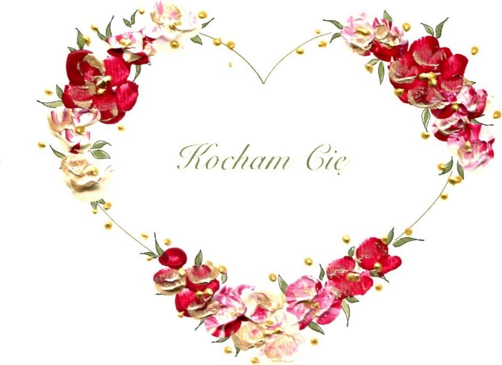 MAK Karnet Walentynki Kwadrat A02 Kocham Cię